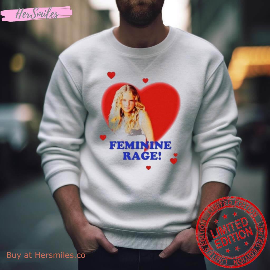 Sabrina Carpenter Feminine Rage Photo Design Shirt