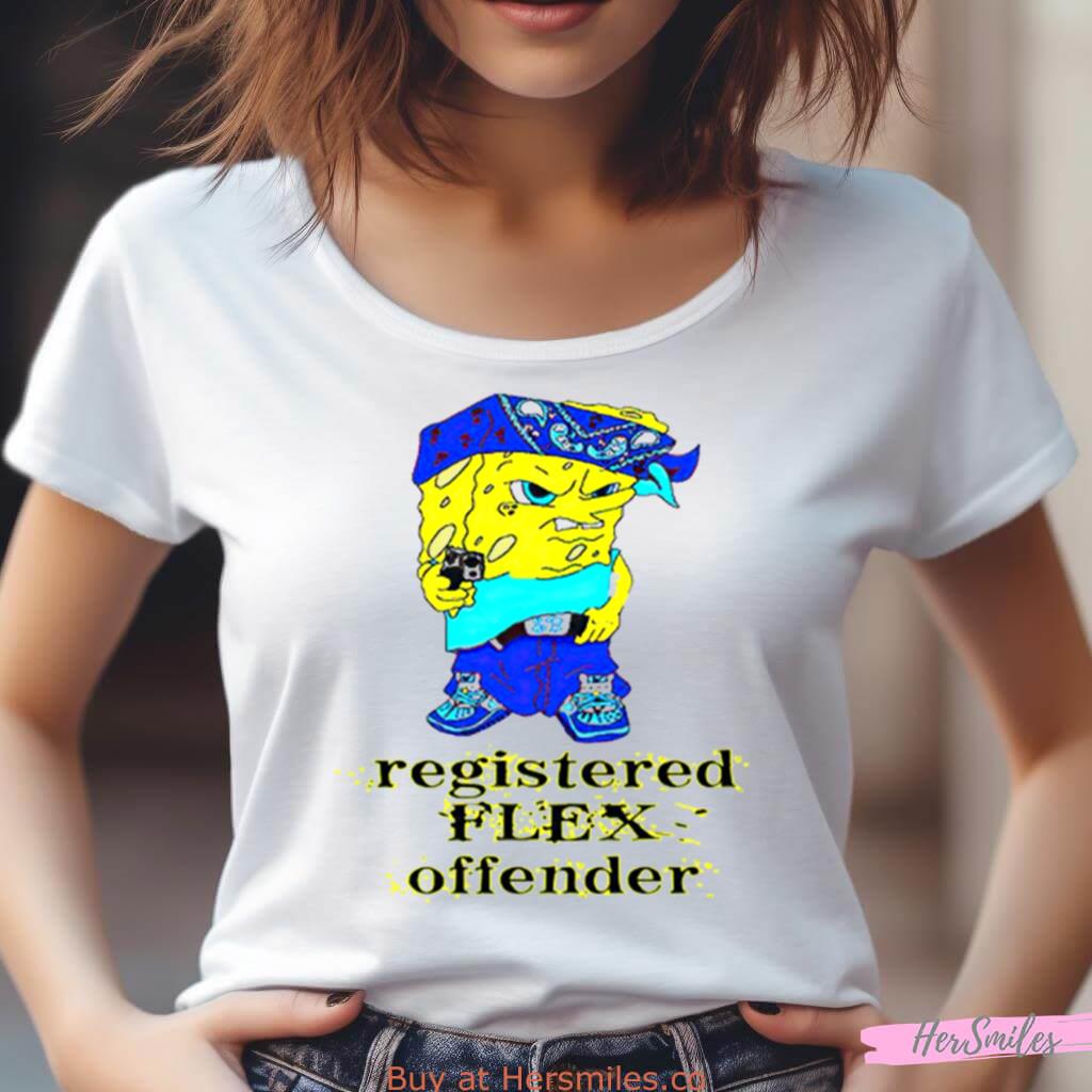Spongebob Registered Flex Offender Shirt Spongebob Registered Flex Offender Shirt