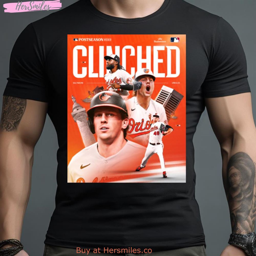 Baltimore Orioles Clinched 2023 Postseason Playoff Mlb Shirt