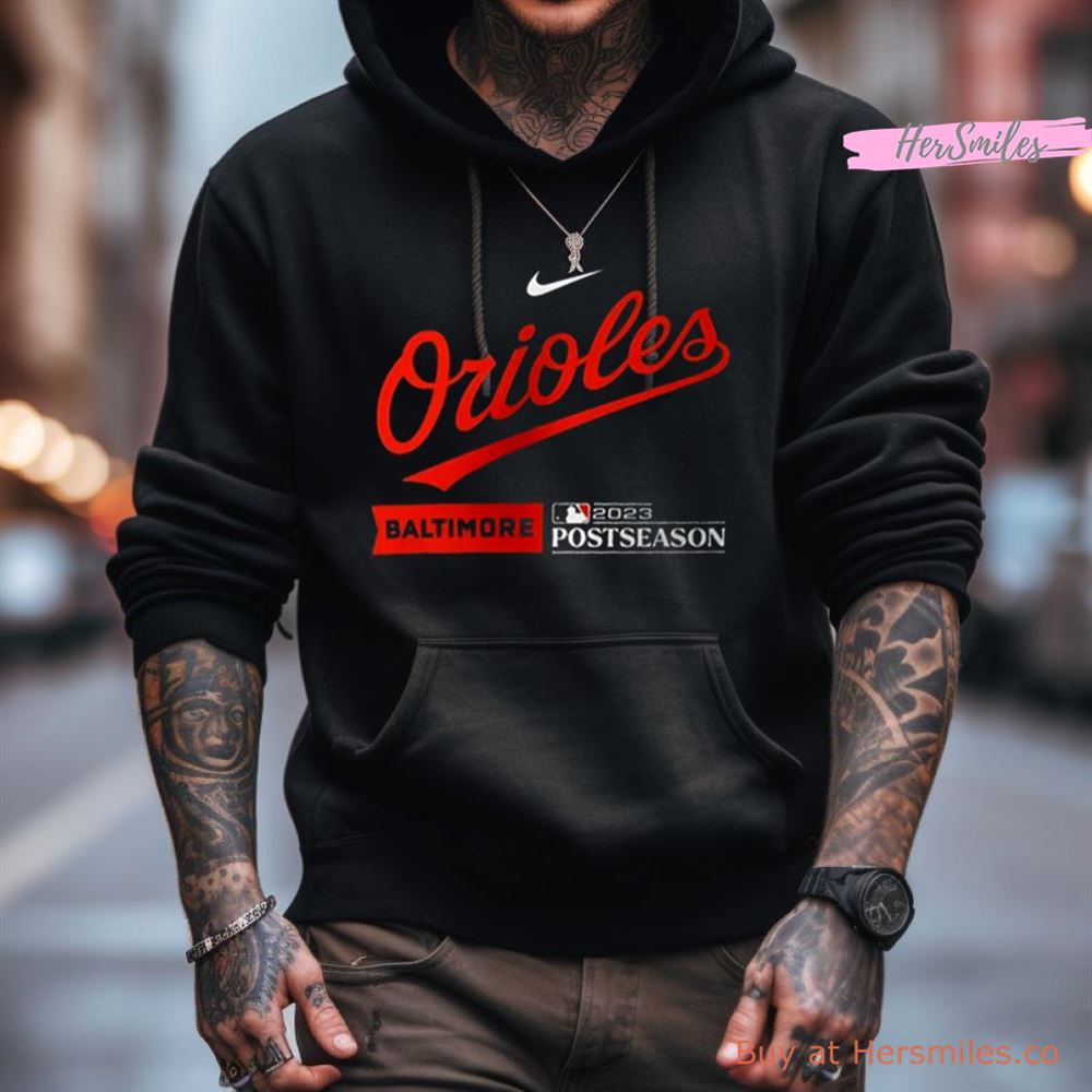 Baltimore Orioles Nike Black 2023 Postseason Authentic Collection Dugout Shirt Baltimore Orioles Nike Black 2023 Postseason Authentic Collection Dugout Shirt