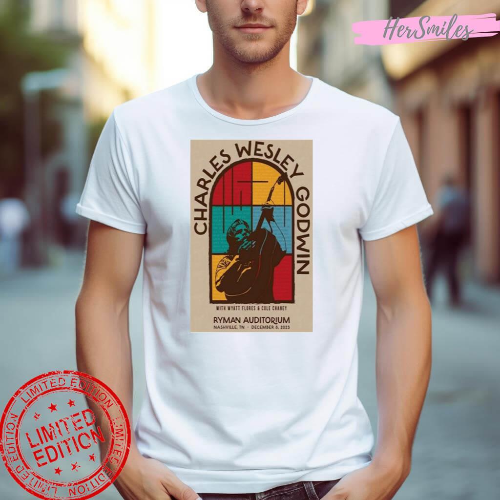 Charles Wesley Godwin Ryman Auditorium December 8 2023 Concert Art Poster Design Shirt