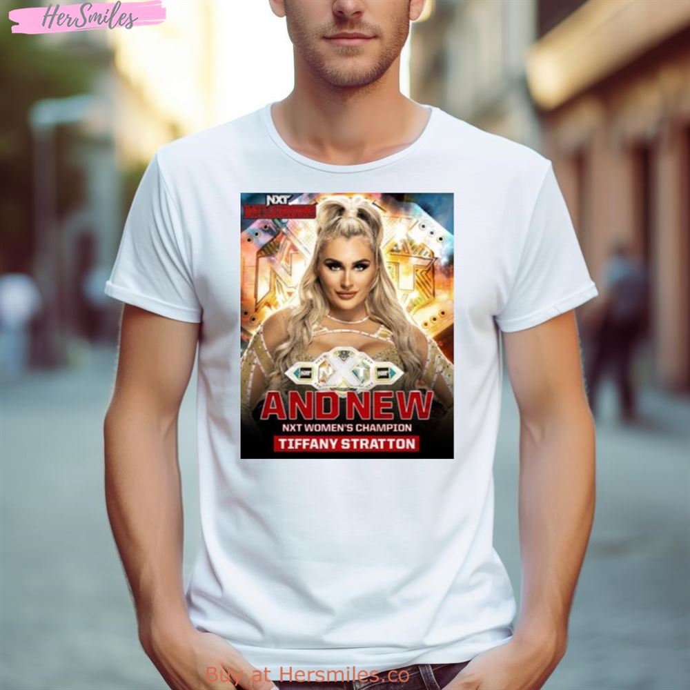 Congrats Tiffany Stratton Nxt Women’S Champion At Nxt Battleground Poster Shirt