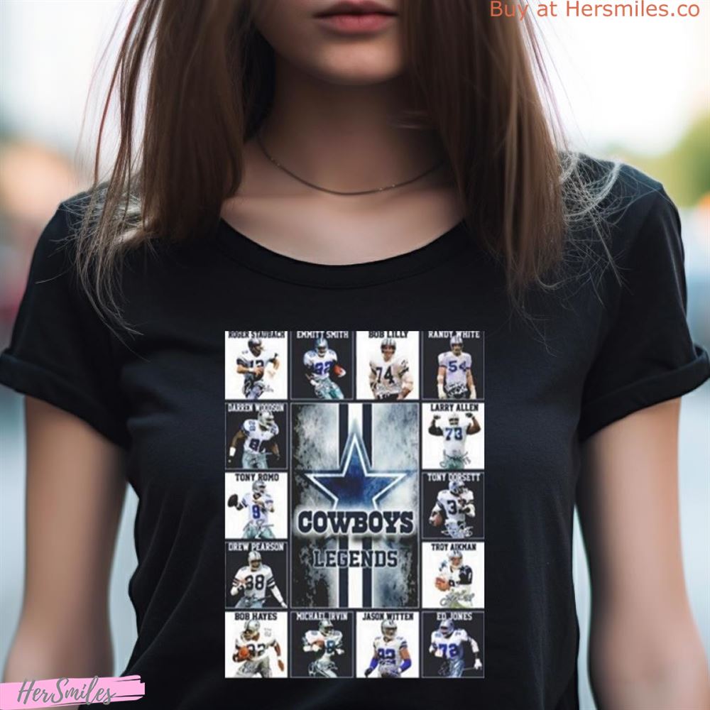 Dallas Cowboys Legend Signatures Shirt Dallas Cowboys Legend Signatures Shirt