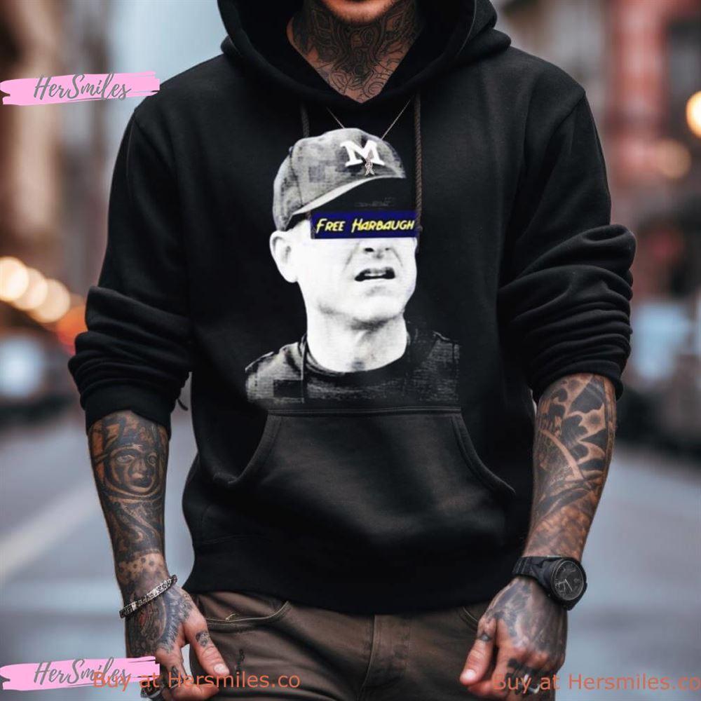 Free Harbaugh Michigan Photo Design Shirt Free Harbaugh Michigan Photo Design Shirt
