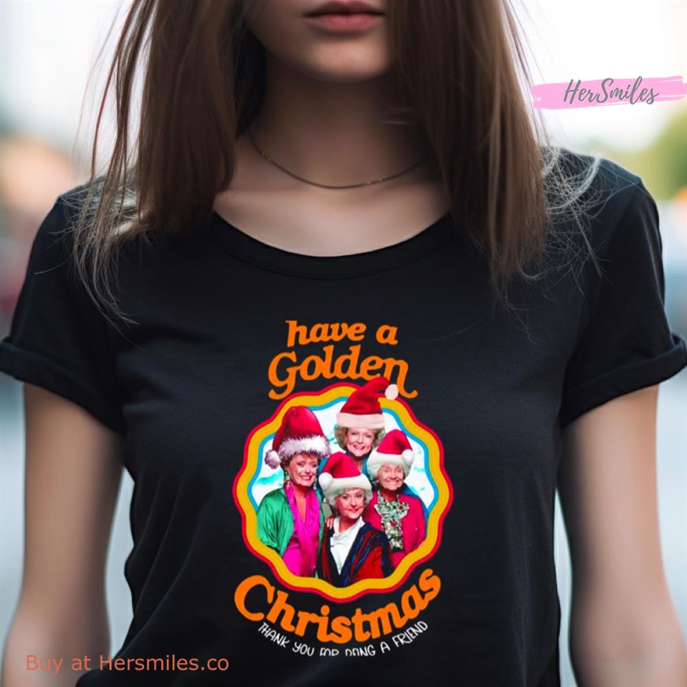 Golden White Christmas Shirt Golden White Christmas Shirt