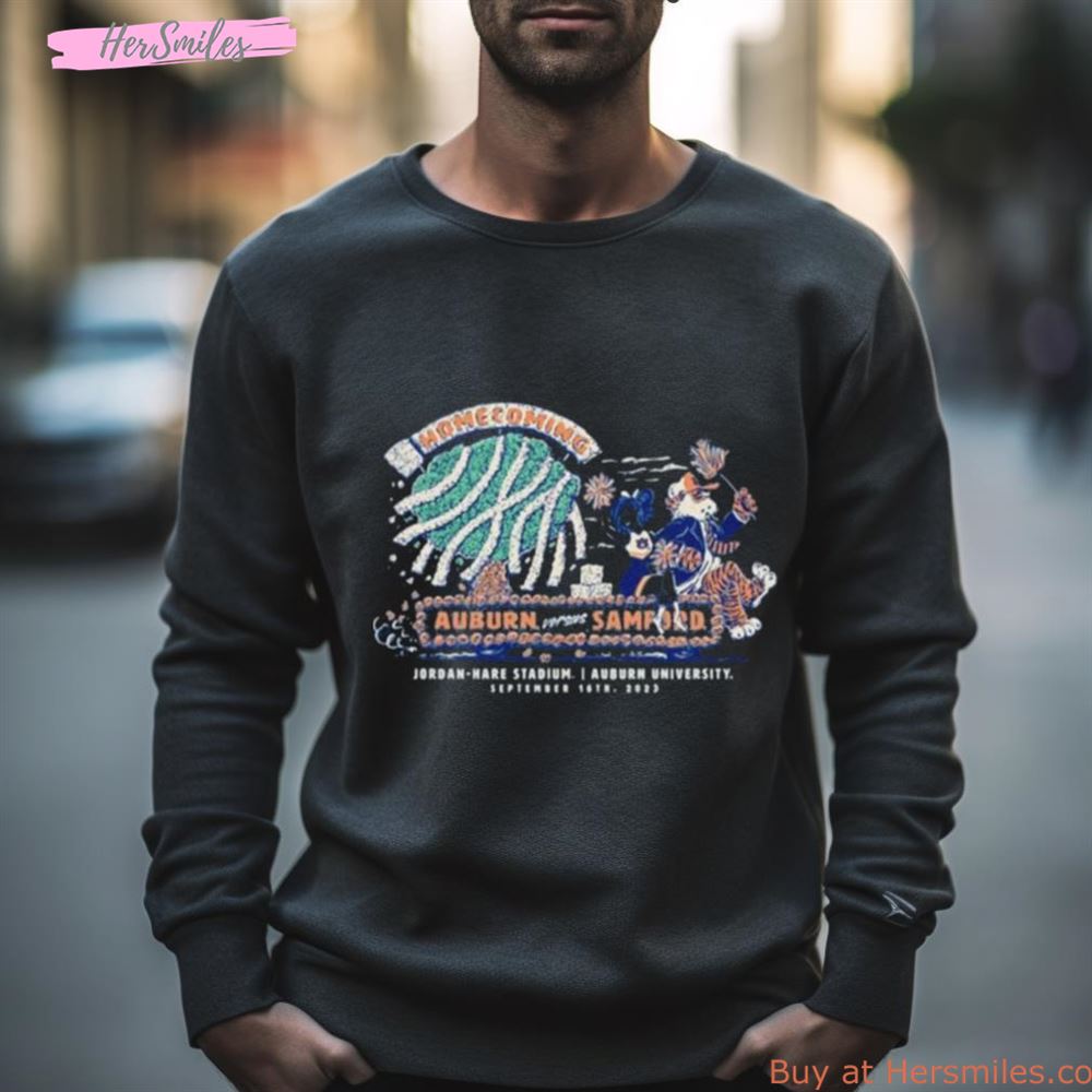 Homecoming Auburn Vs Samford On Jordan Hare Stadium September 16Th 2023 Shirt