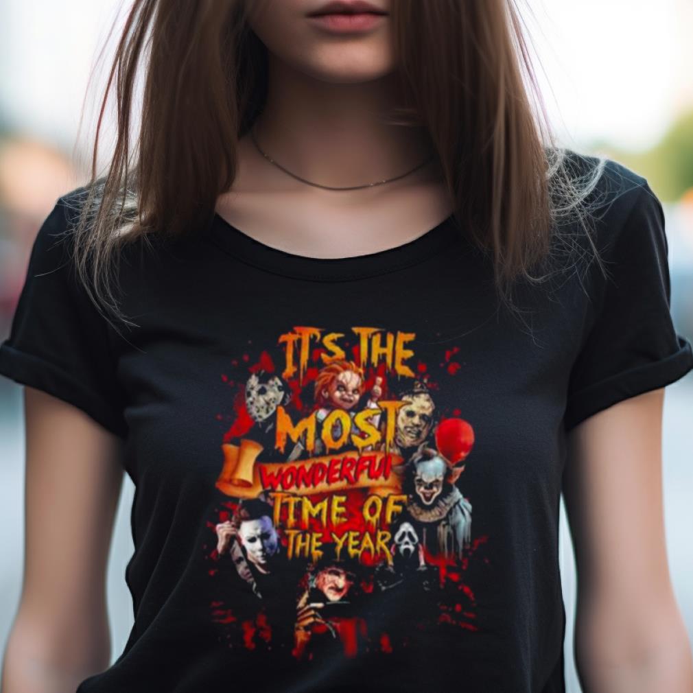 Horror Movies Characters It’S The Most Wonderful Time Of The Year Halloween 2023 Shirt