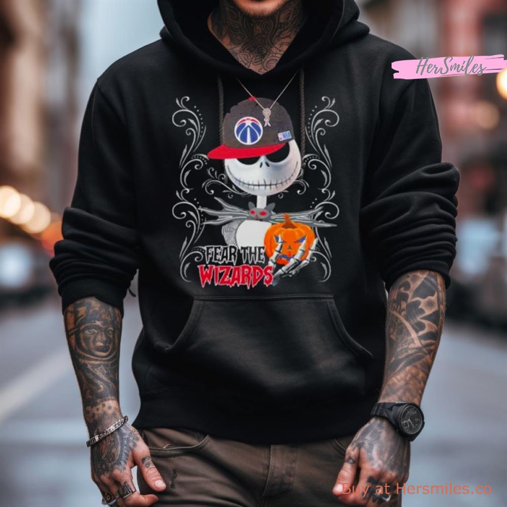 Jack Skellington Fear The Washington Wizards Pumpkin Halloween Shirt Jack Skellington Fear The Washington Wizards Pumpkin Halloween Shirt