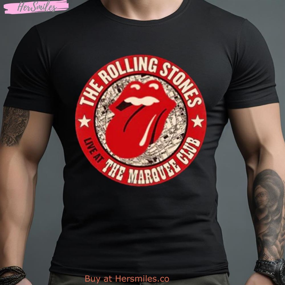 Live At The Marquee Club The Rolling Stones Map First Ever Show Fan Gifts Shirt