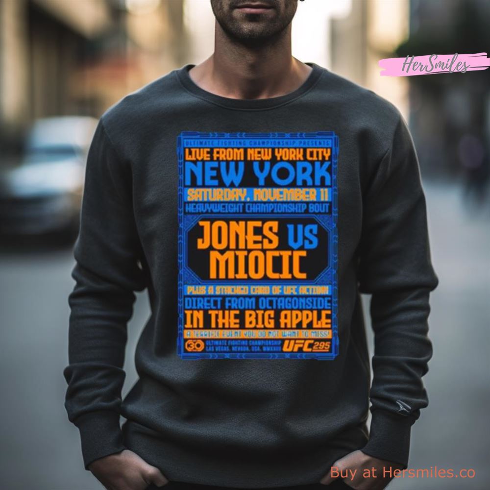 Live From New York City Jones Vs Miotic Shirt