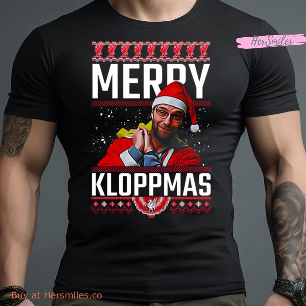 Merry Kloppmas Jurgen Klopp Lfc Christmas Shirt