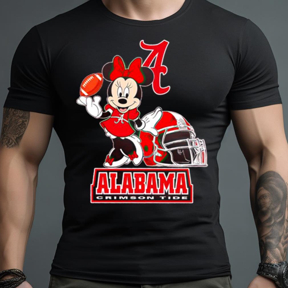Minnie Mouse Alabama Crimson Tide Helmet Shirt