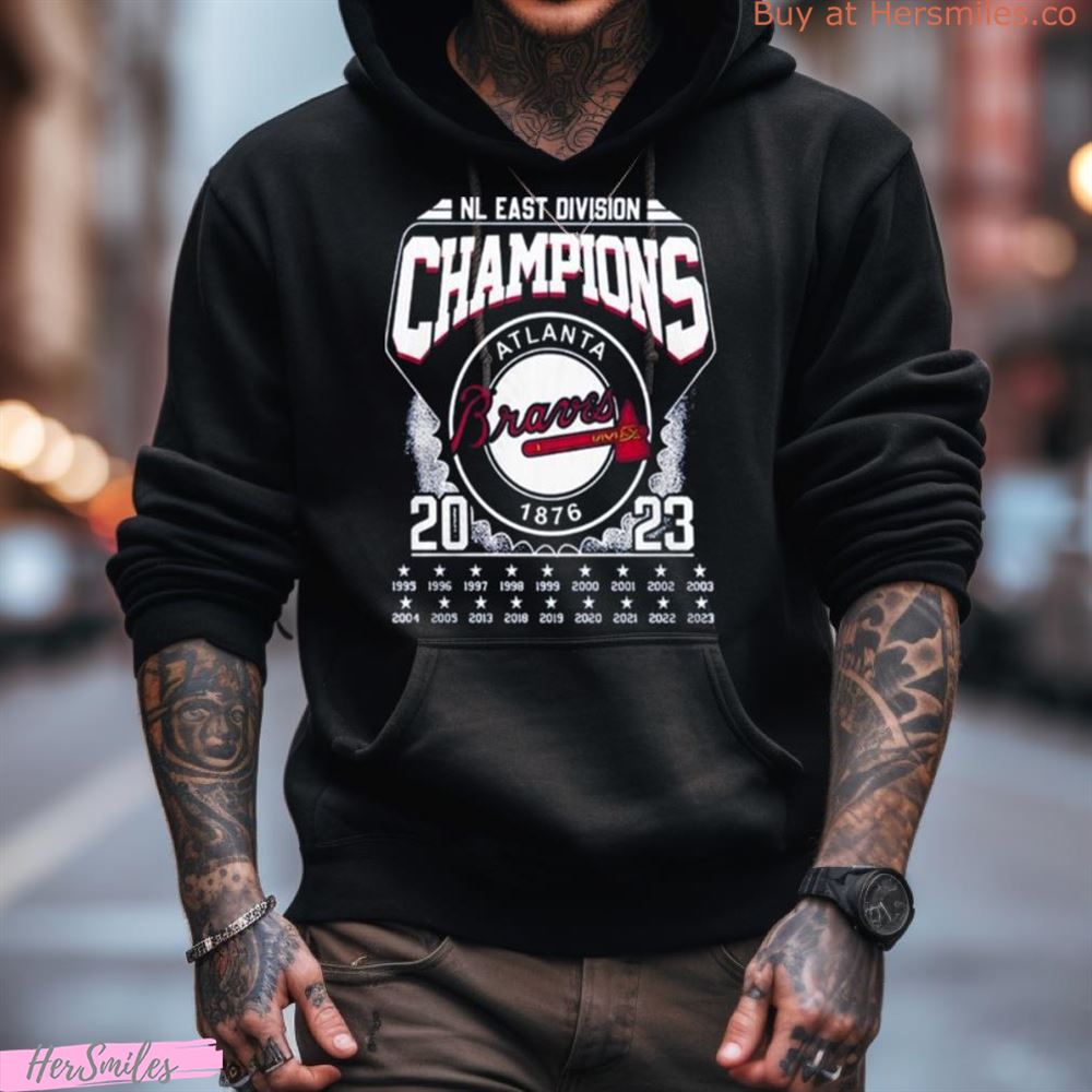 Nl East Division Champions Atlanta Braves 2023 1995 2023 T Shirt Nl East Division Champions Atlanta Braves 2023 1995 2023 T Shirt