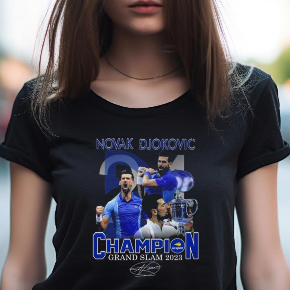Novak Djokovic Champion Grand Slam 2023 Signature Shirt Novak Djokovic Champion Grand Slam 2023 Signature Shirt