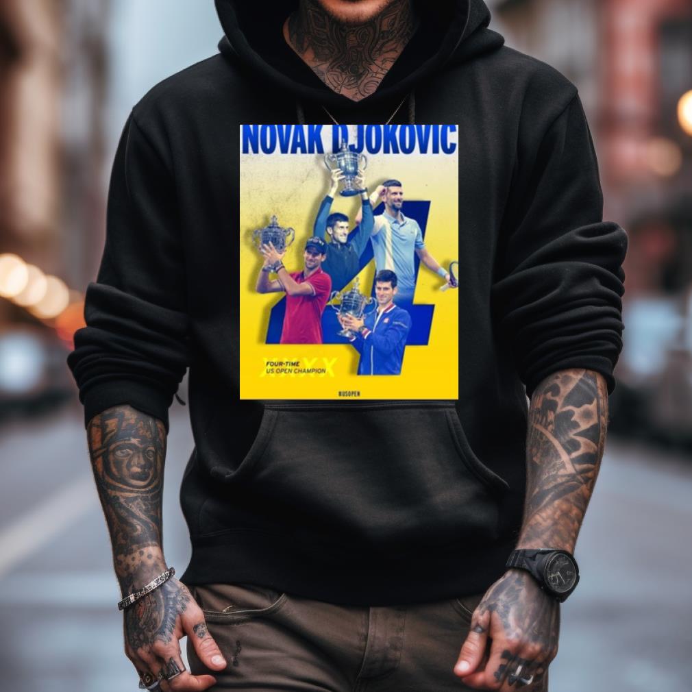 Novak Djokovic Four Time Us Open Champion 2023 Shirt Novak Djokovic Four Time Us Open Champion 2023 Shirt