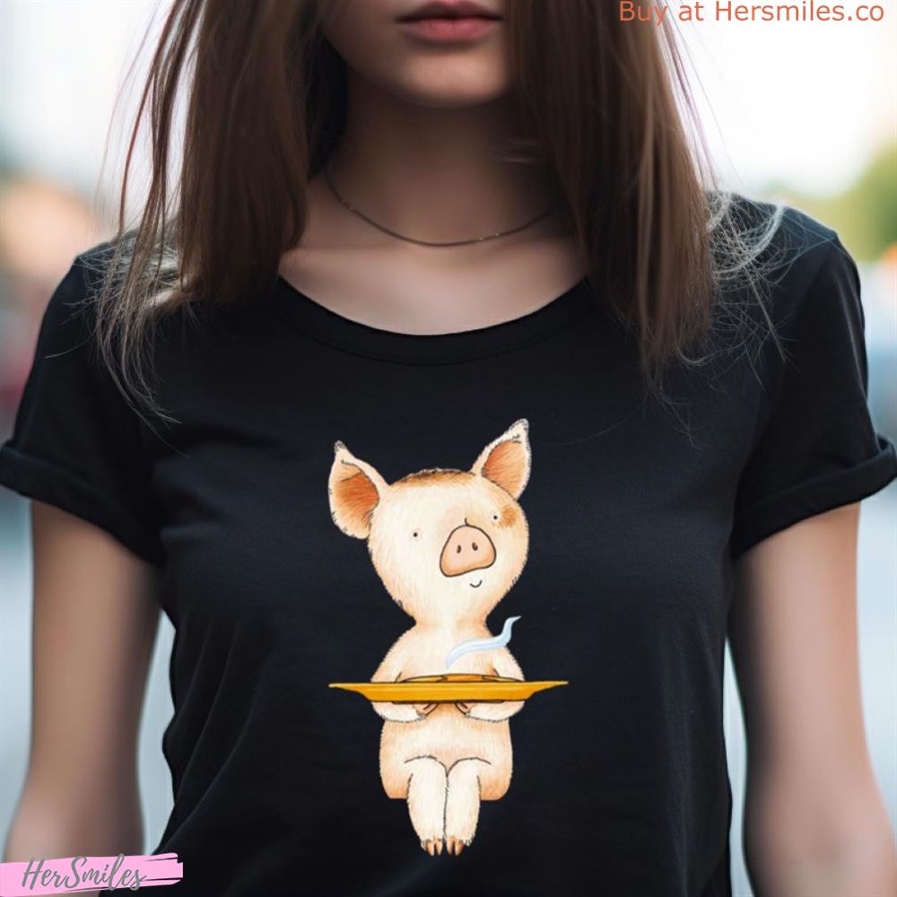 Pancake Pig Illustration Shirt Pancake Pig Illustration Shirt