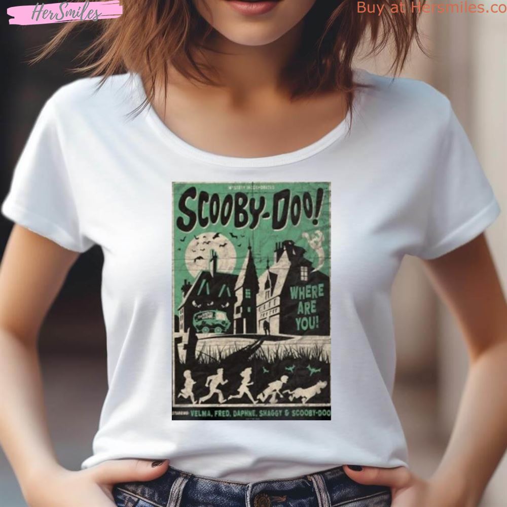 Scooby Doo Mystery Incorporated Scary House Art Poster Design Shirt Scooby Doo Mystery Incorporated Scary House Art Poster Design Shirt