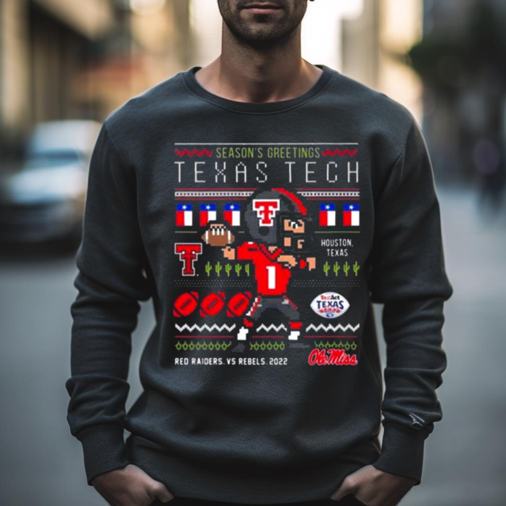 Season’S Greetings Texas Tech Red Raiders Christmas Oversized Shirt