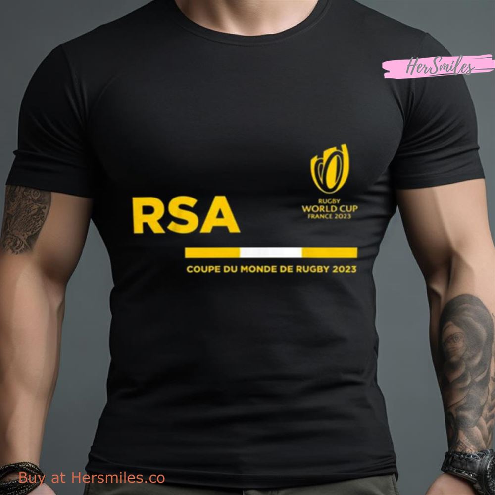 South Africa Rugby World Cup France 2023 Sportfolio Rugby Shirt