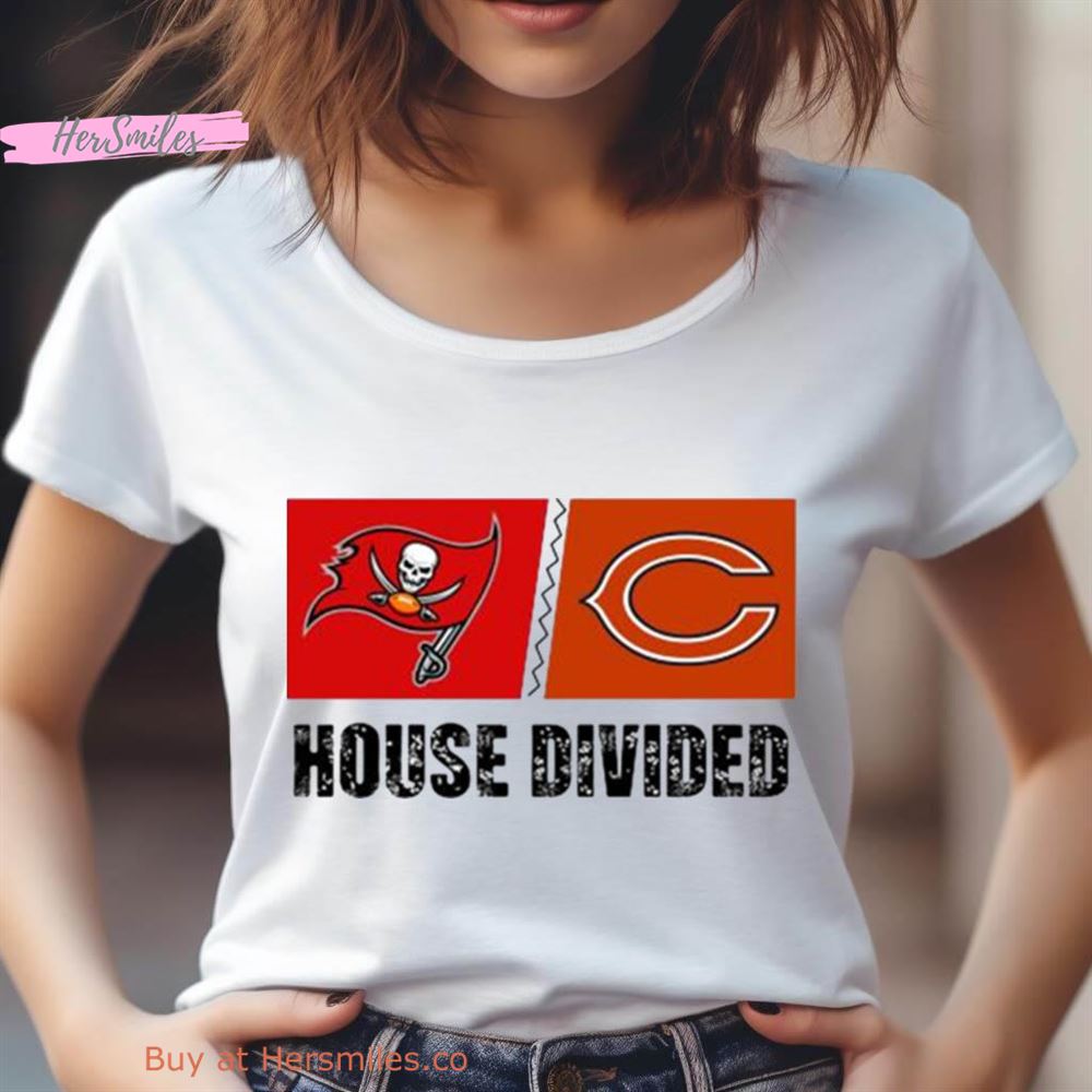Tampa Bay Buccaneers Vs Chicago Bears House Divided Shirt Tampa Bay Buccaneers Vs Chicago Bears House Divided Shirt