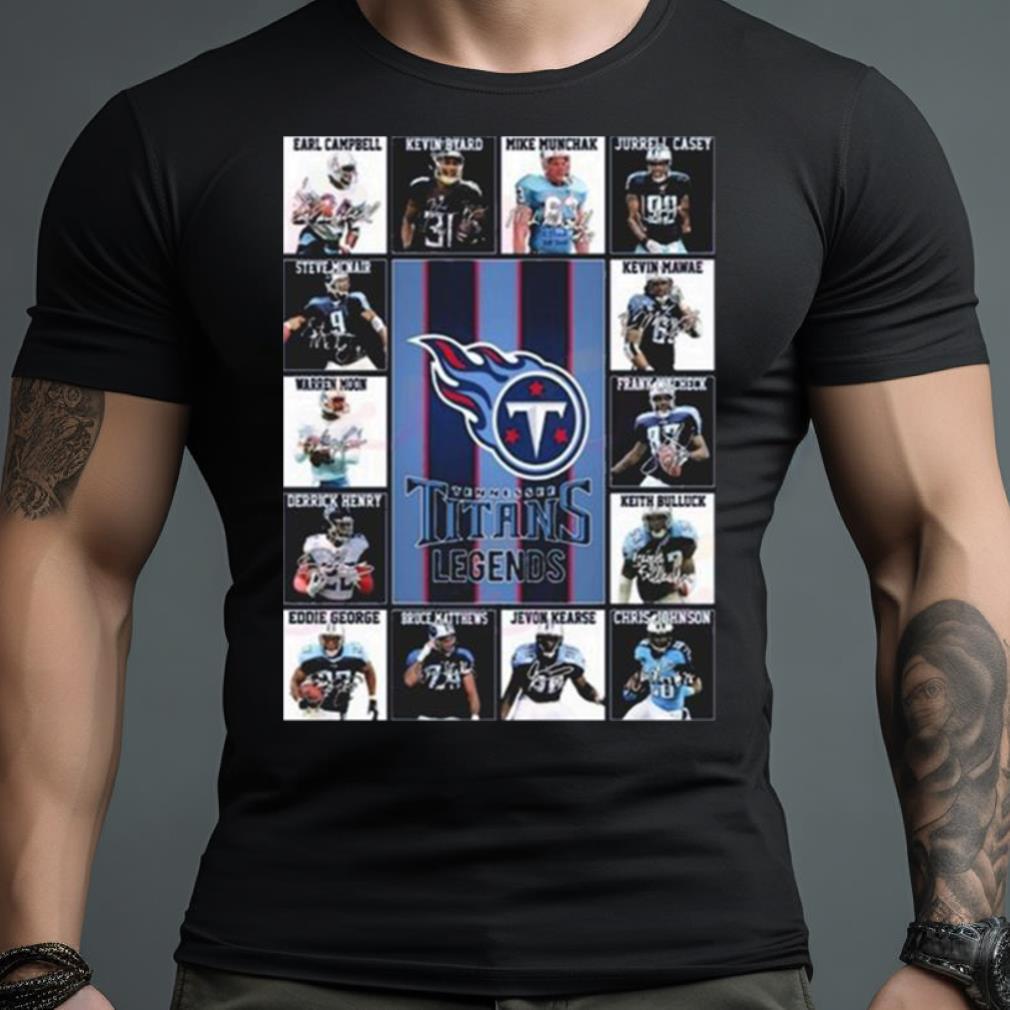 Tennessee Titans Legends Players 2023 Signatures Shirt
