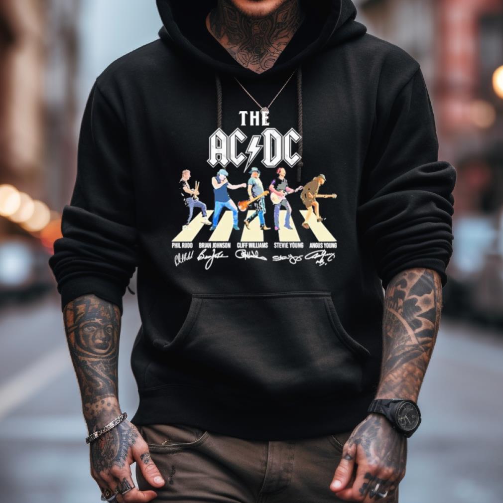 The Ac Dc Band Abbey Road Signatures Shirt The Ac Dc Band Abbey Road Signatures Shirt