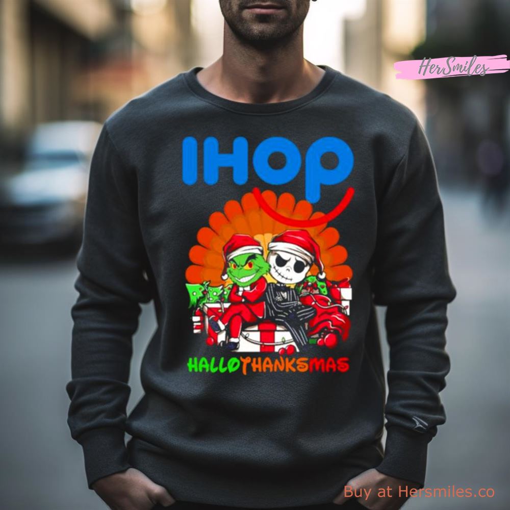 The Grinch Ihop Hallothanksmas 2023 Shirt The Grinch Ihop Hallothanksmas 2023 Shirt