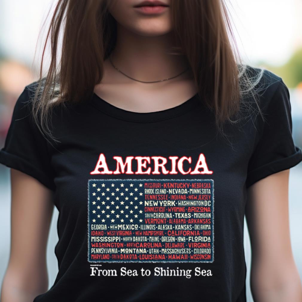 Us States Names As Part Of American Flag Art Shirt Us States Names As Part Of American Flag Art Shirt