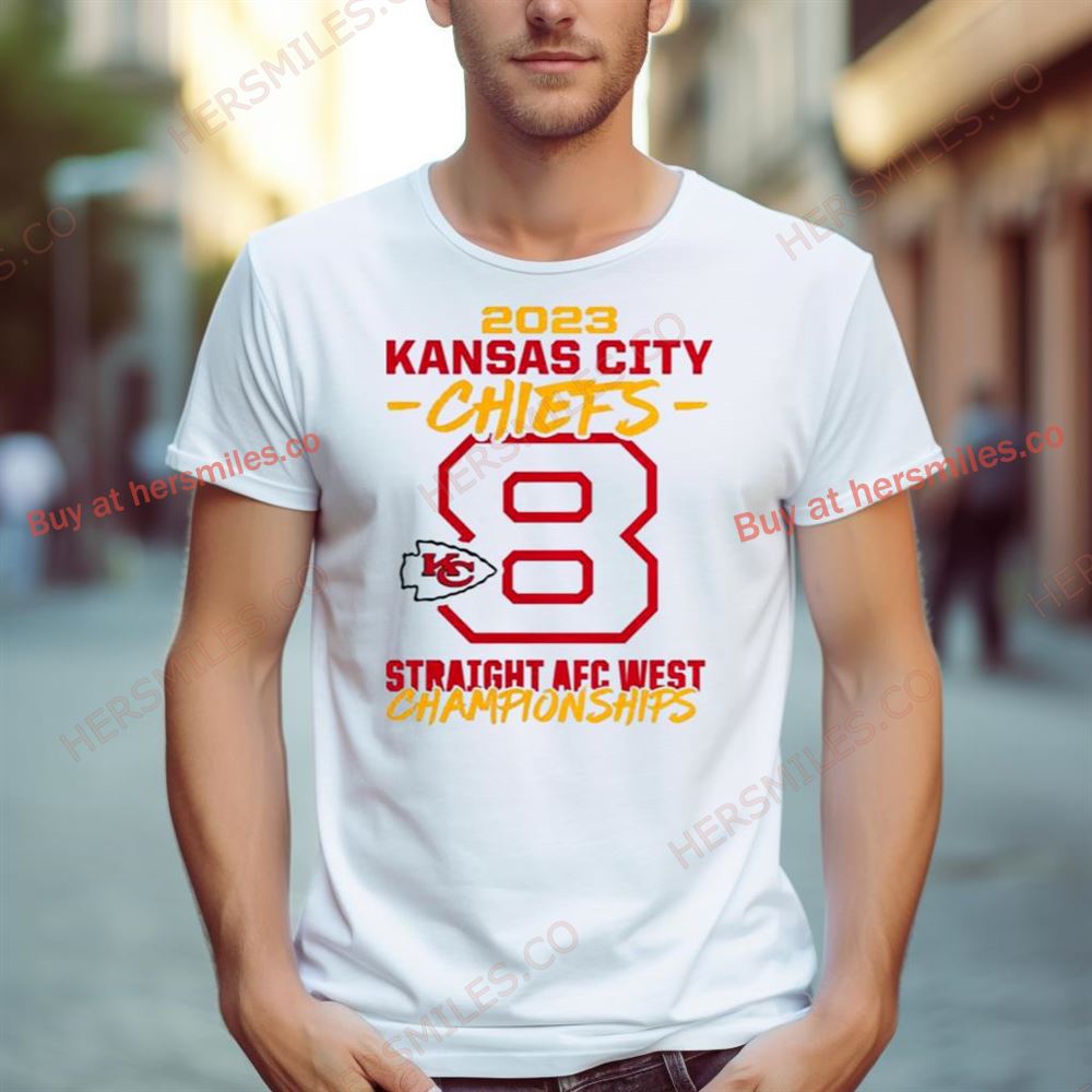 2023 Kansas City Chiefs Eight Time Afc West Division Champions Shirt