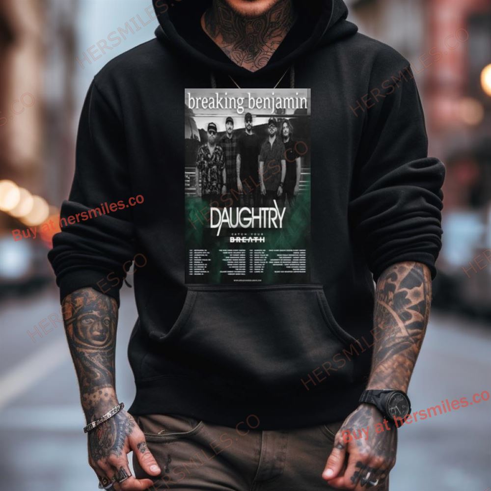 2024 Breaking Benjamin Daughtry Us Tour T Shirt 2024 Breaking Benjamin Daughtry Us Tour T Shirt