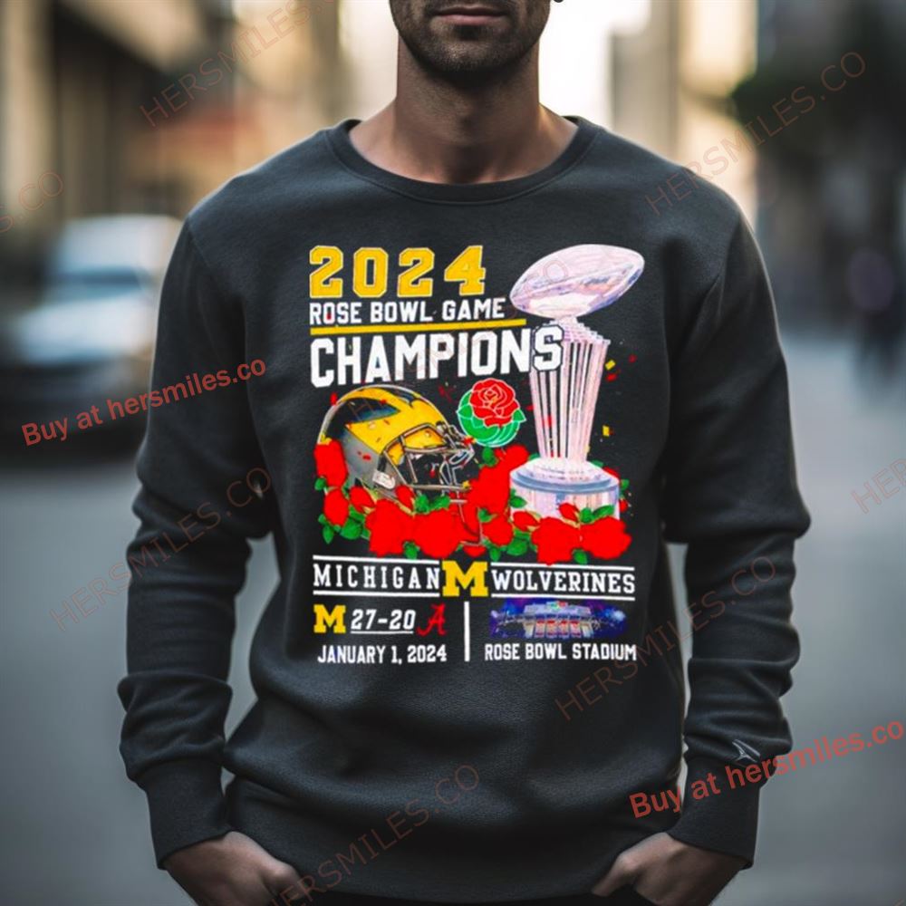 2024 Michigan Wolverines Rose Bowl Game Champions Shirt