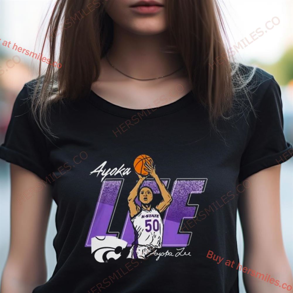 Ayoka Lee Rally Mens Black K State Wildcats Caricature Basketball Player Shirt Ayoka Lee Rally Mens Black K State Wildcats Caricature Basketball Player Shirt