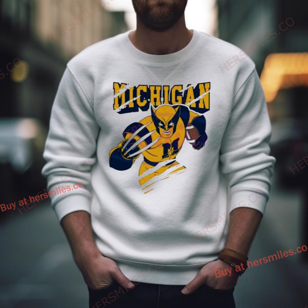 Badman Michigan Wolverines Mandalorian Football Shirt