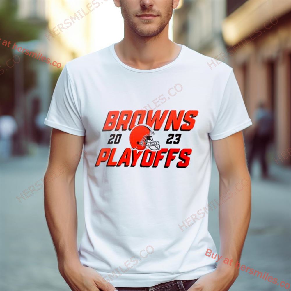 Cleveland Browns Nike 2023 Nfl Playoffs Iconic Shirt