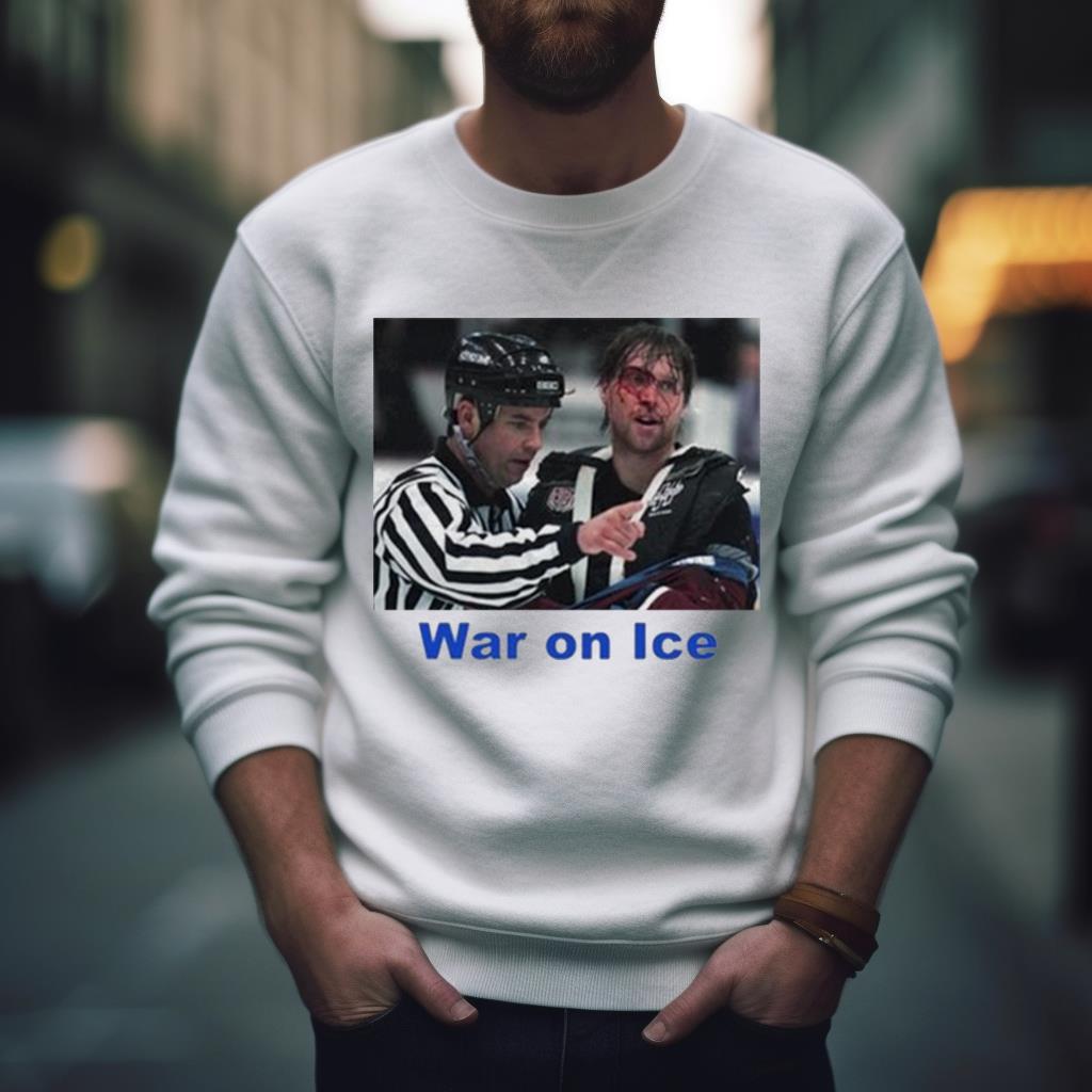 Cm Punk Patrick Roy Post Fight War On Ice Shirt