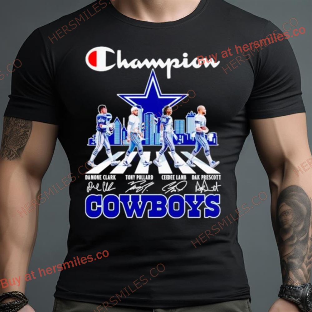 Dallas Cowboys Champions Abbey Road Signatures Skyline Shirt