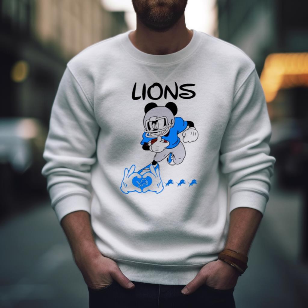 Detroit Lions Mickey Love NFL Cartoon Football shirt