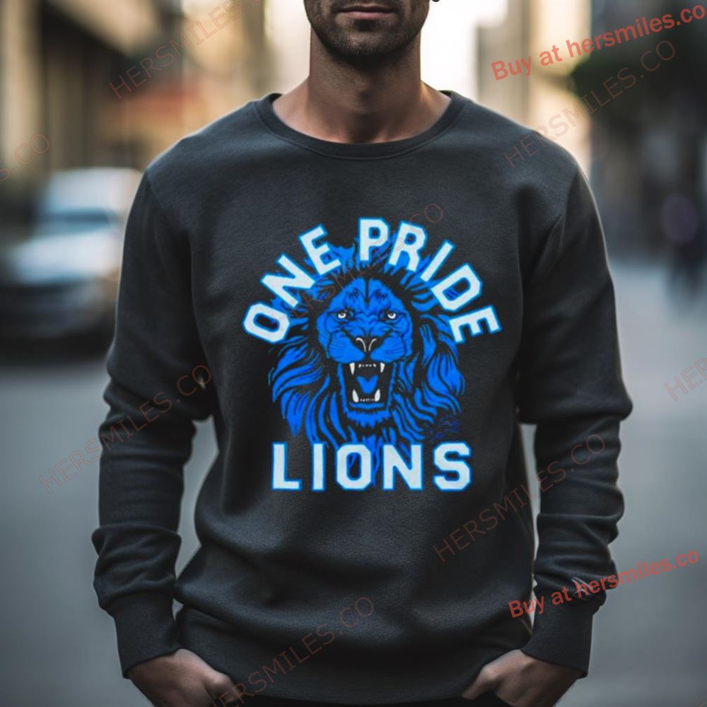 Detroit Lions One Pride Retro Nfl Shirt