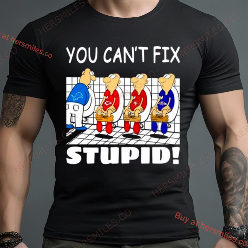 Detroit Lions You Can’T Fix Stupid Shirt