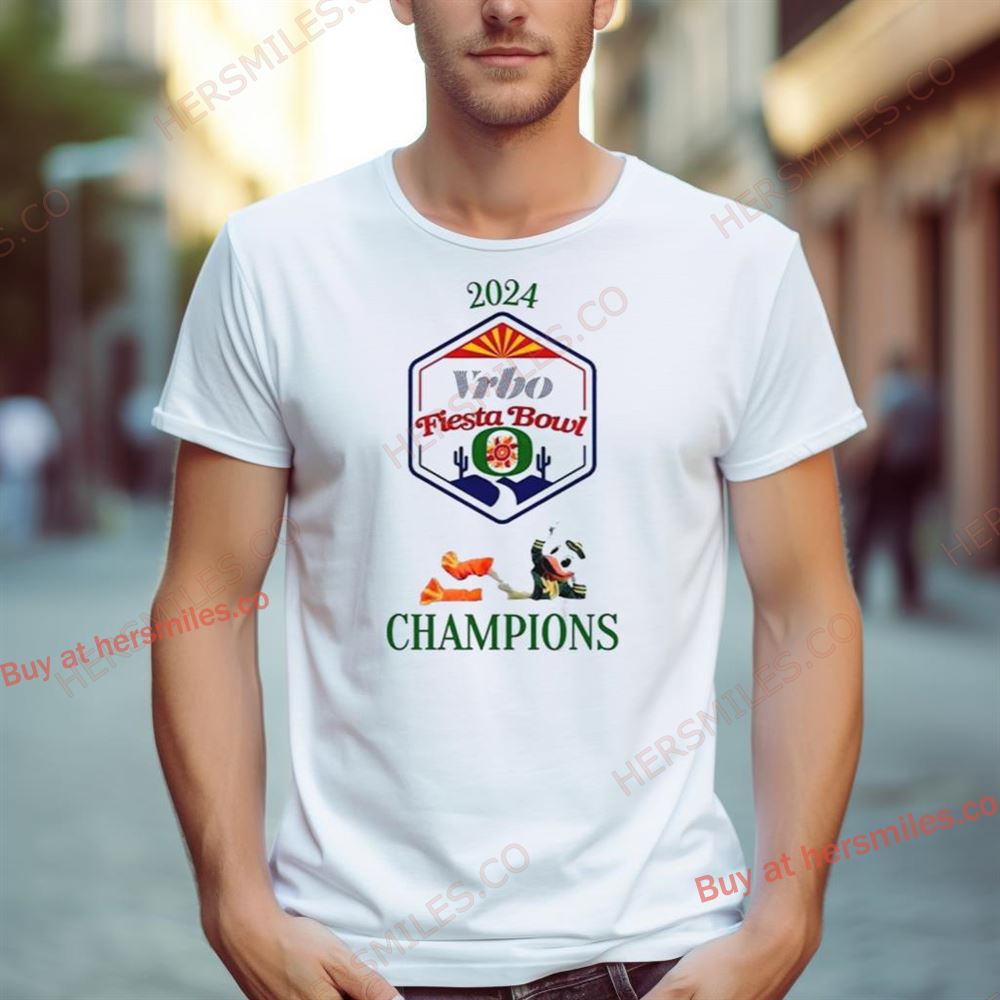 Ducks 2024 Vrbo Fiesta Bowl Champions Shirt