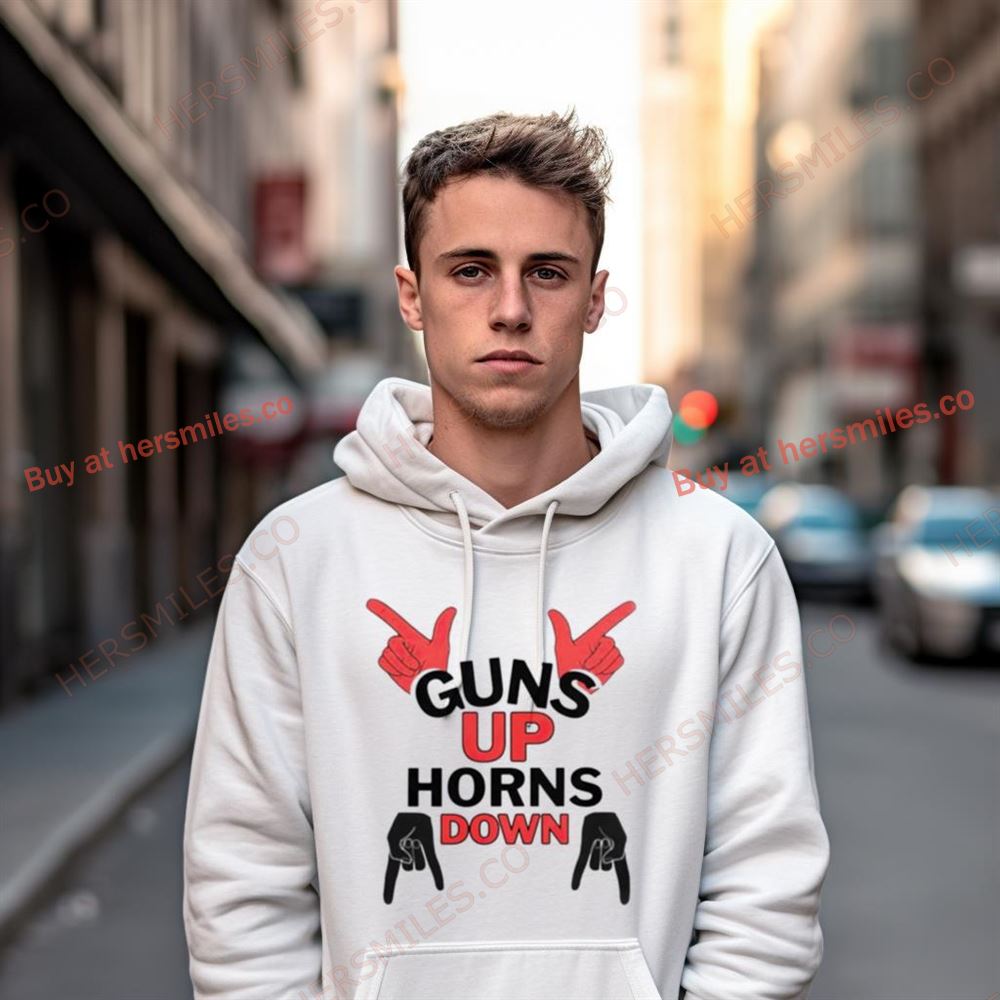 Guns Up Horns Down Shirt Guns Up Horns Down Shirt