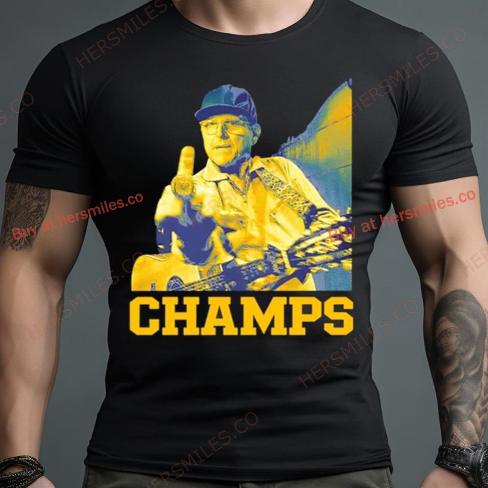 Jim Harbaugh Middle Finger Champs New Shirt