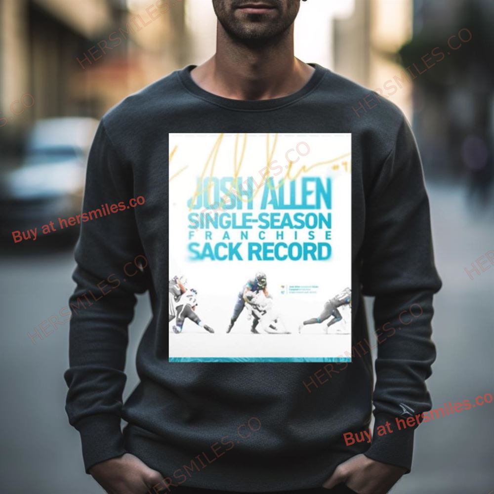 Josh Allen Jacksonville Jaguars Sets The Franchise Record For Most Sacks In A Single Season Shirt
