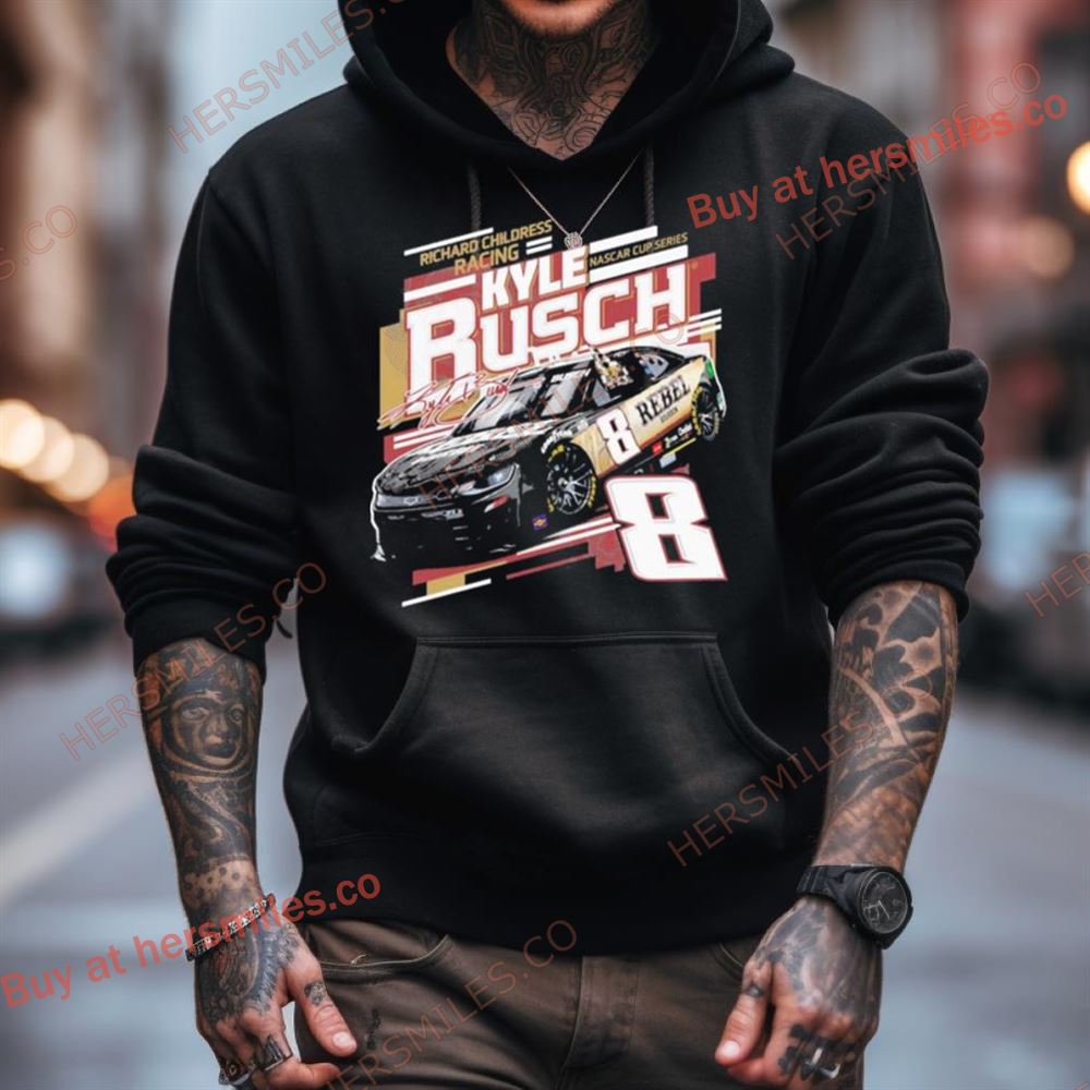 Kyle Busch Richard Childress Racing Team Collection Rebel Bourbon Draft Shirt Kyle Busch Richard Childress Racing Team Collection Rebel Bourbon Draft Shirt