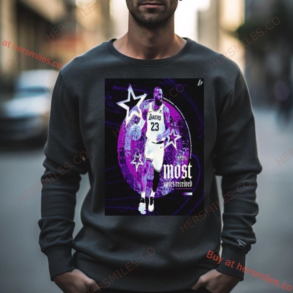 Lakers Lebron James Top Of The West Most Votes Received In Nba Western Conference Shirt