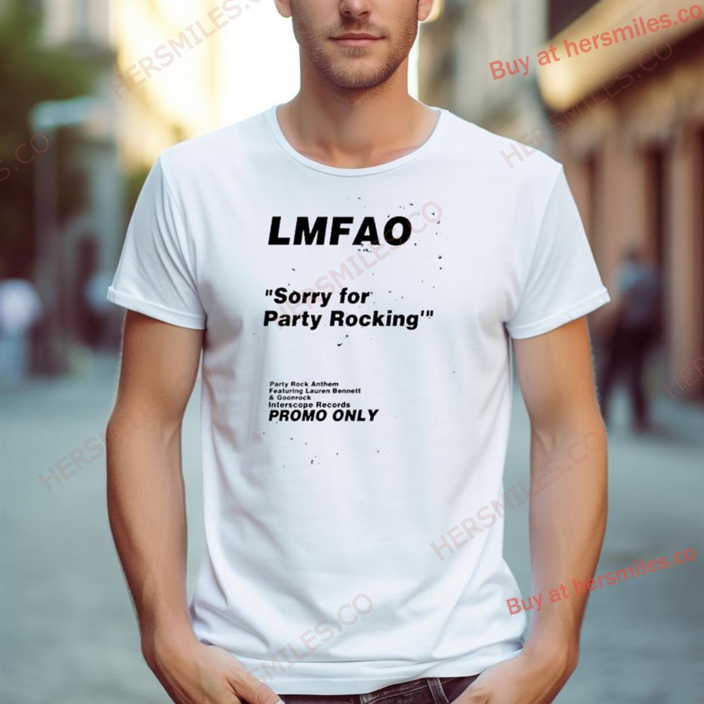 Lmfao Sorry For Party Rocking Promo Only Shirt