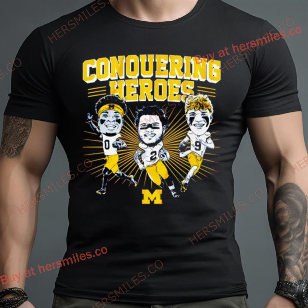Mccarthy Corum & Sainristil Michigan Wolverines Shirt