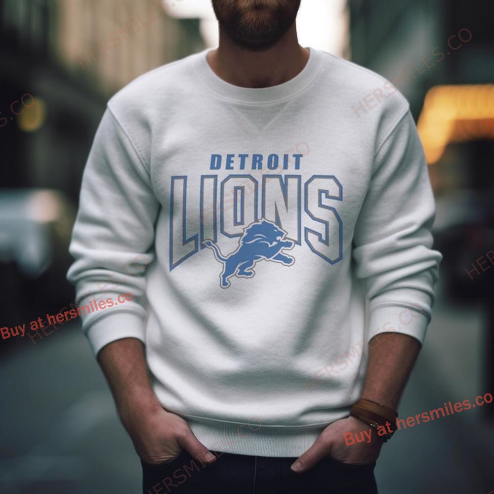 Men’S ’47 White Detroit Lions Restart Franklin Shirt