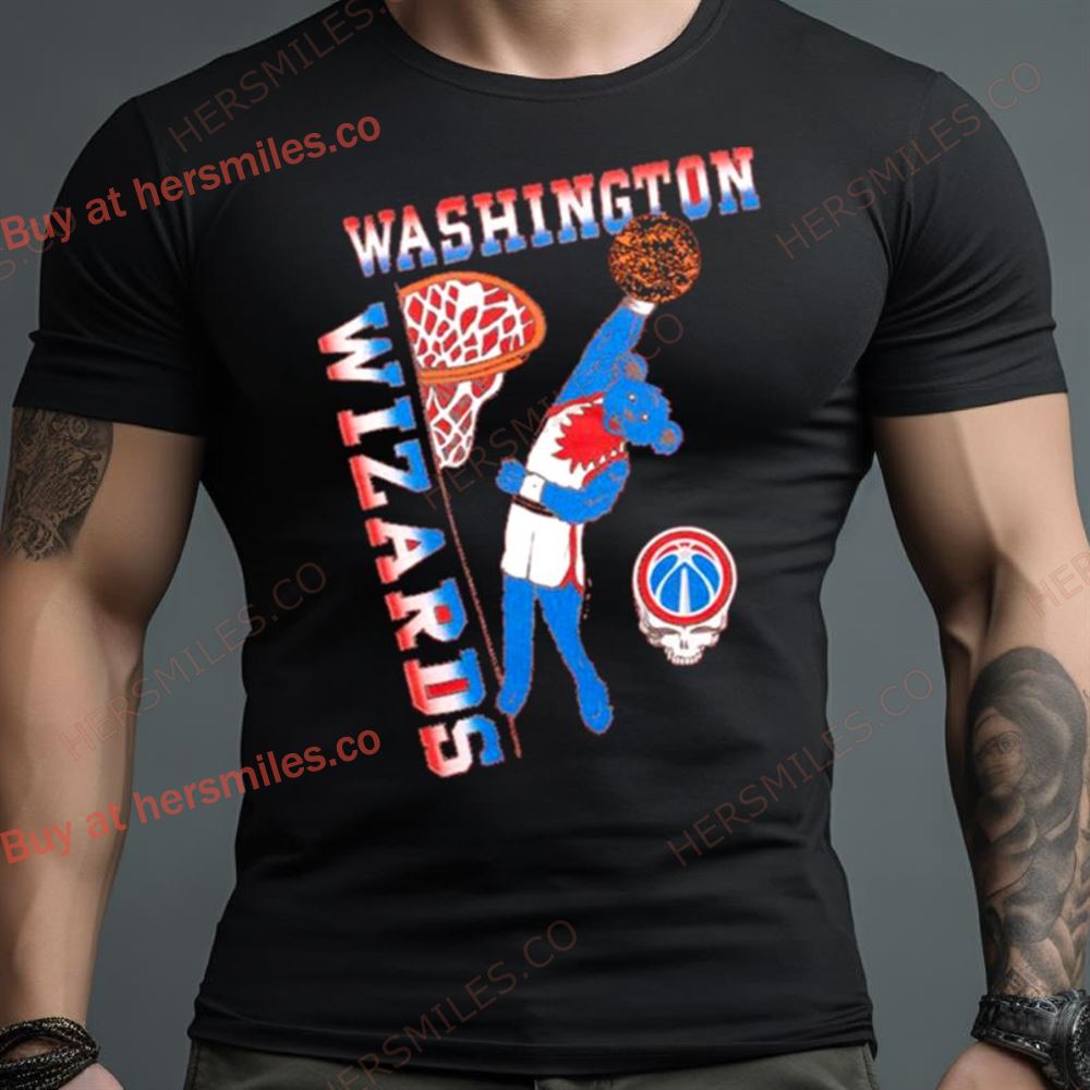 Nba X Grateful Dead X Wizards Shirt