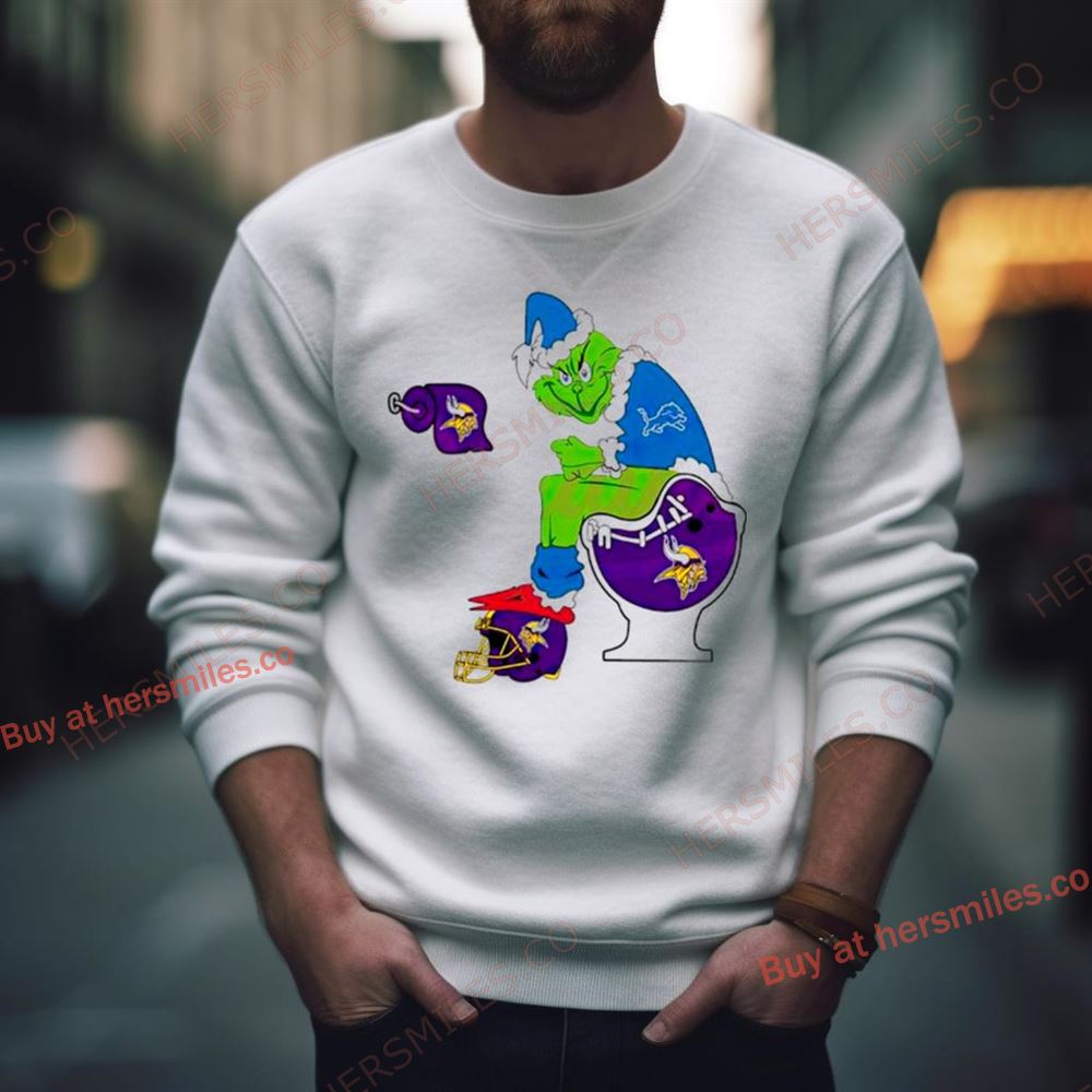 Nfl Grinch Detroit Lions Vs Minnesota Vikings Shirt